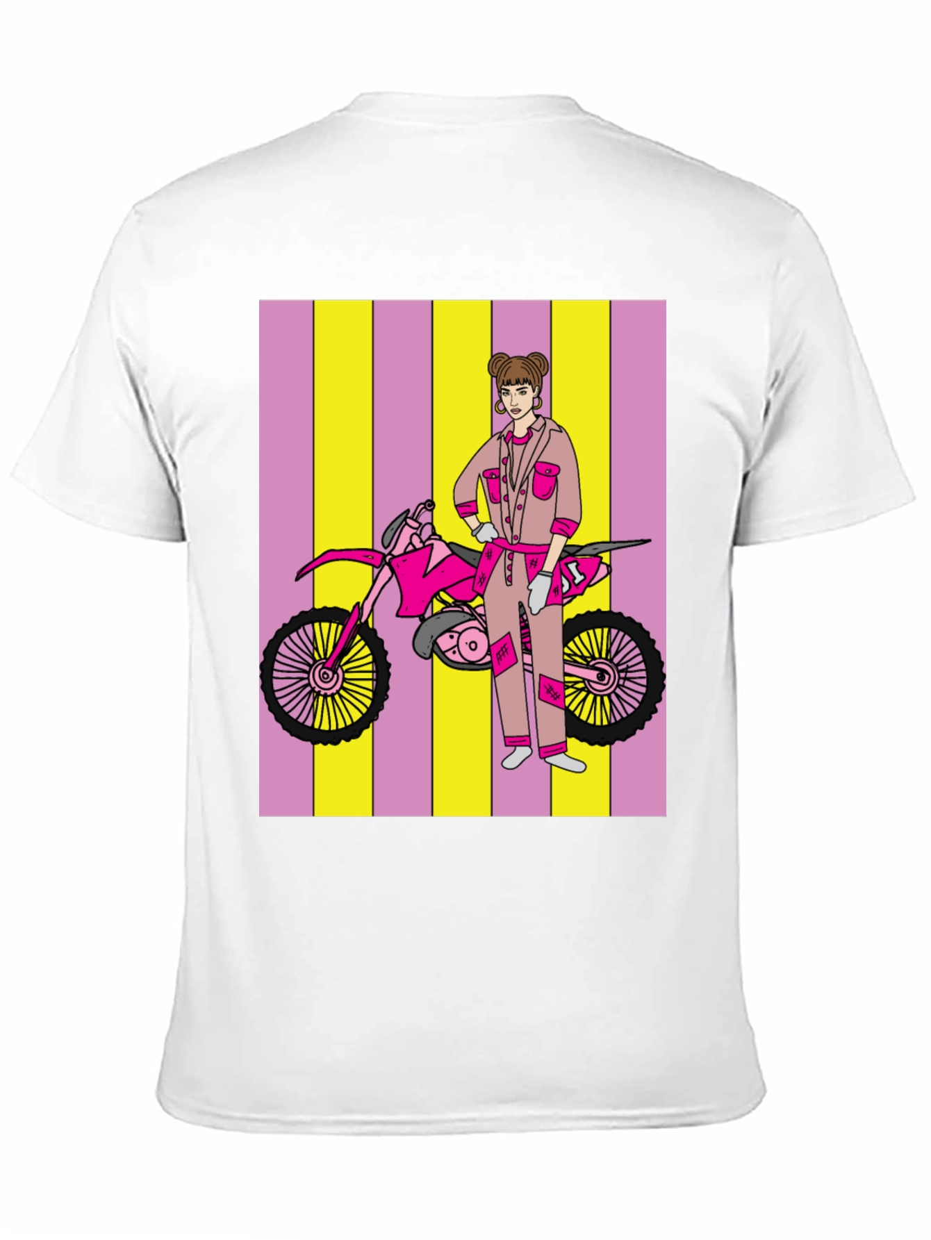 Motorcross Girl Graphic T-Shirt - Bold Style