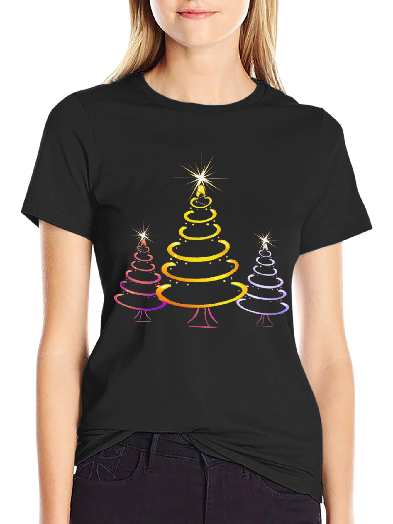 Festive Christmas Tree T-Shirt - Holiday Style