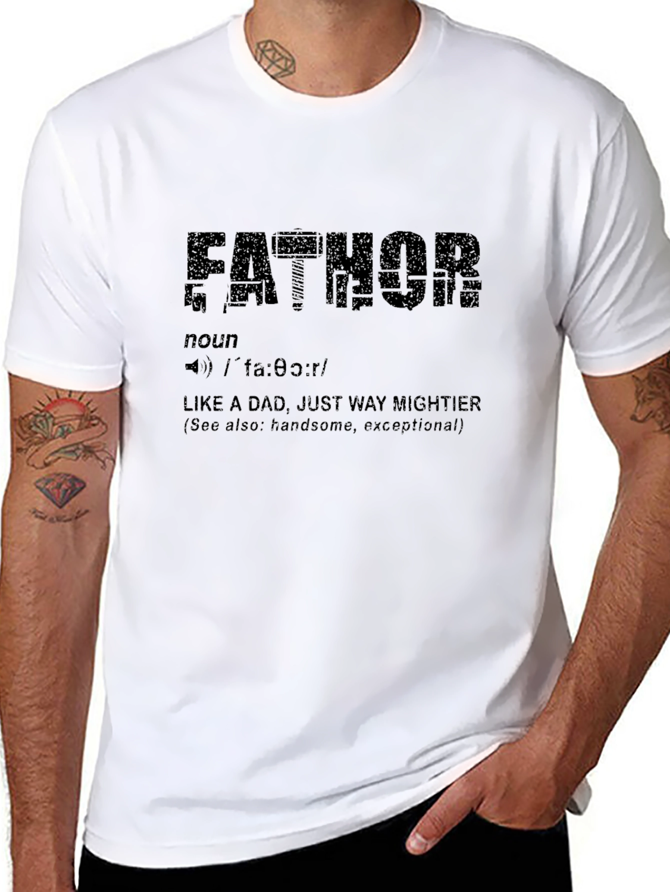 Fathor Definition T-Shirt - Like a Dad Mightier