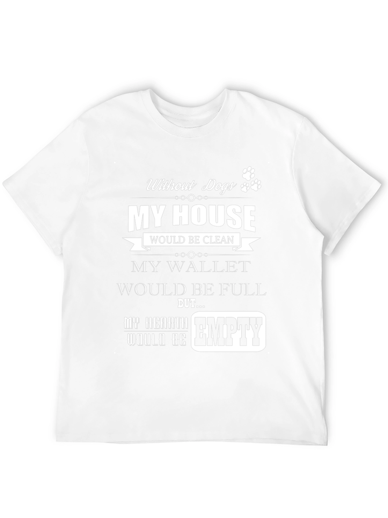 Dog Lover T-Shirt - My Hearth Would Be Empty