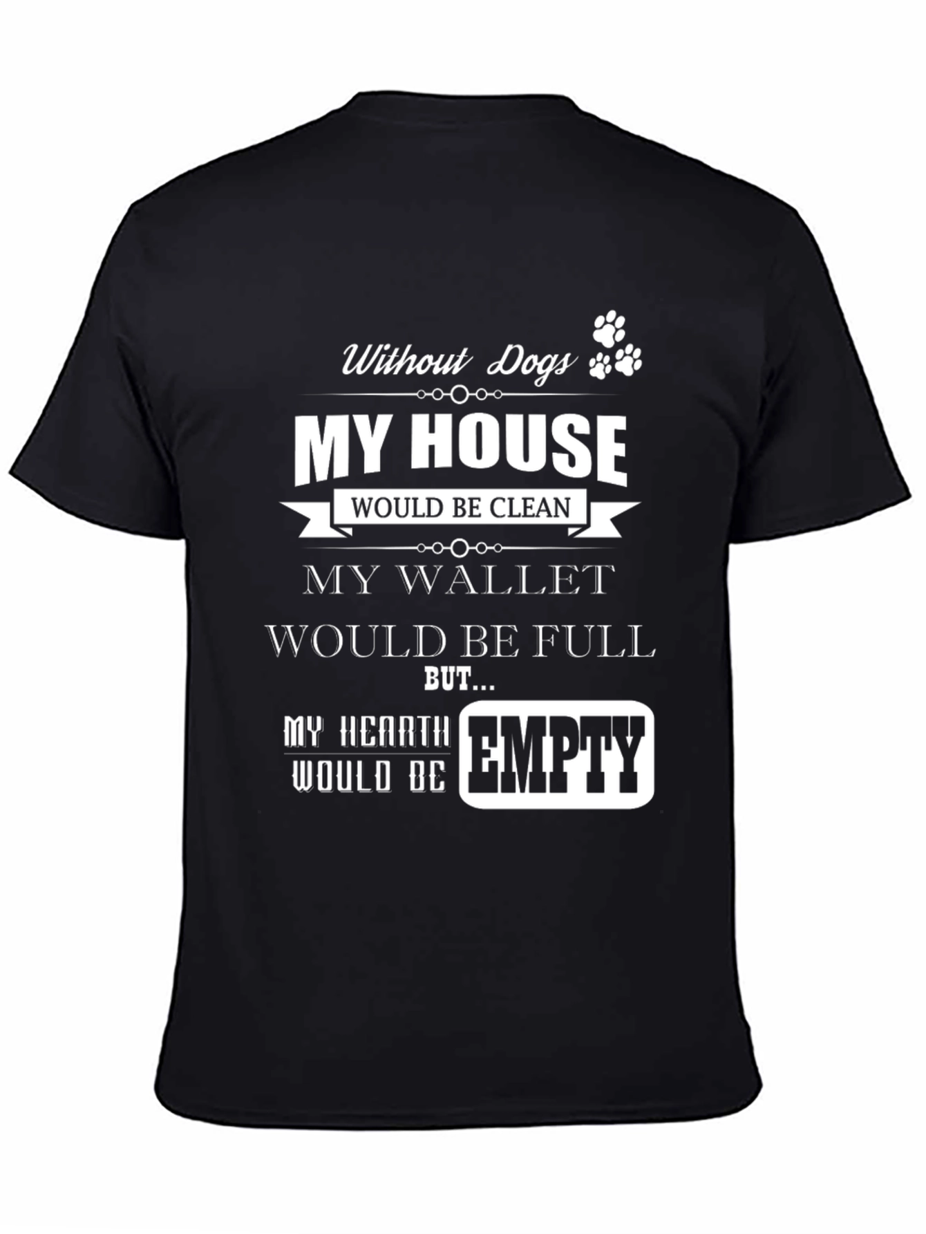 Dog Lover T-Shirt - My Hearth Would Be Empty