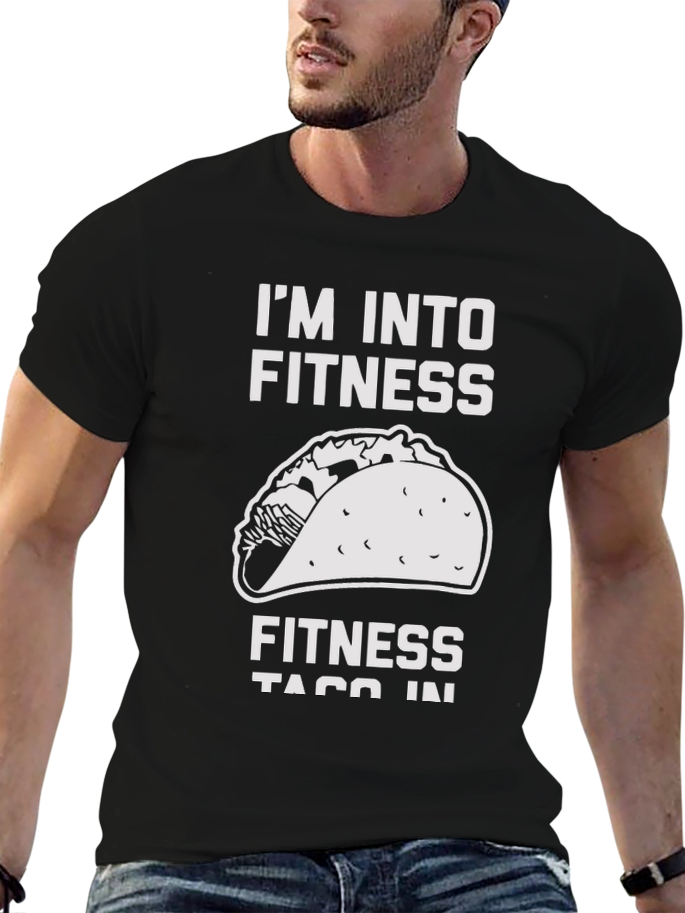 Fitness Taco Graphic T-Shirt - Funny Workout Tee