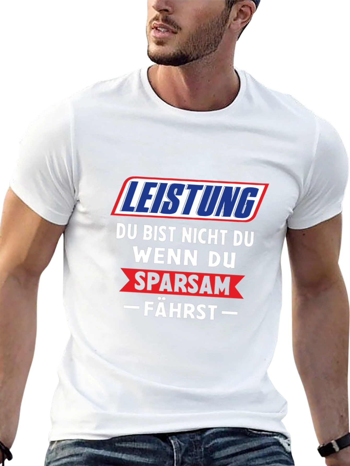 Leistung Sparsam Graphic Tee - Mens Black T-Shirt