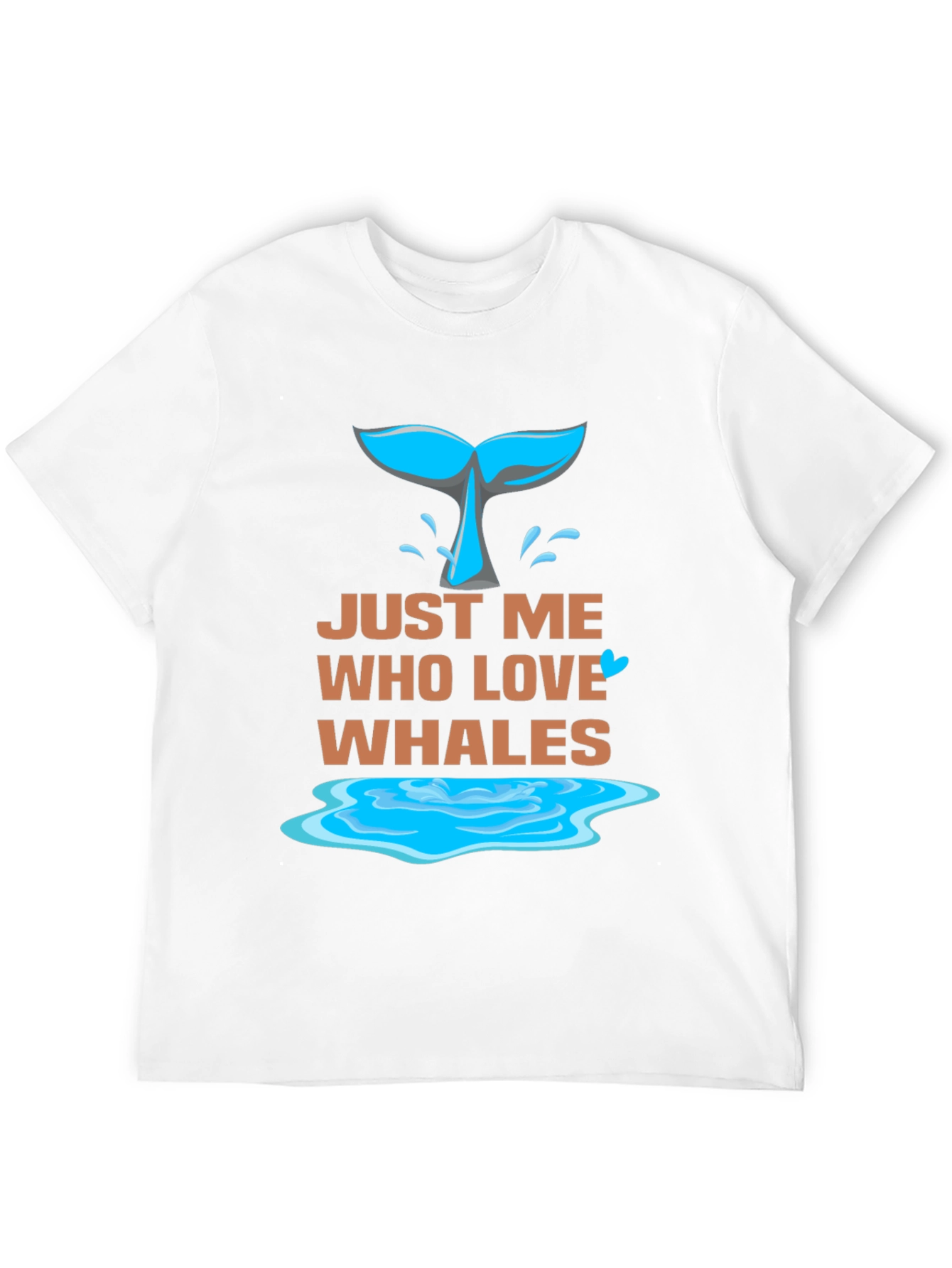 Just Me Who Love Whales Graphic Tee