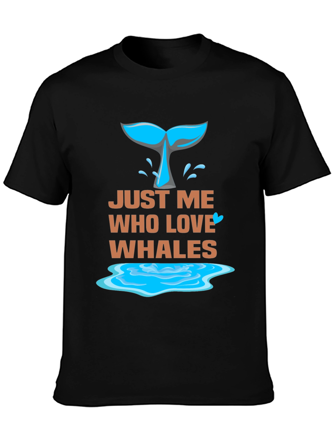 Just Me Who Love Whales Graphic Tee