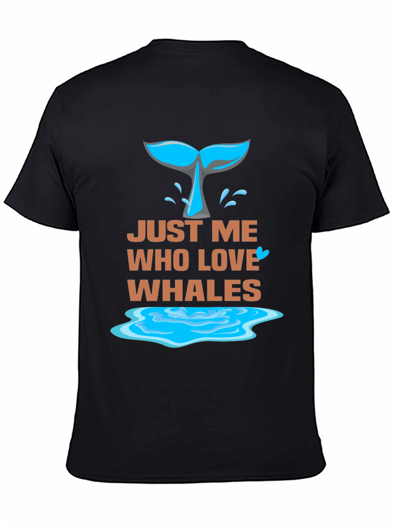 Just Me Who Love Whales Graphic Tee