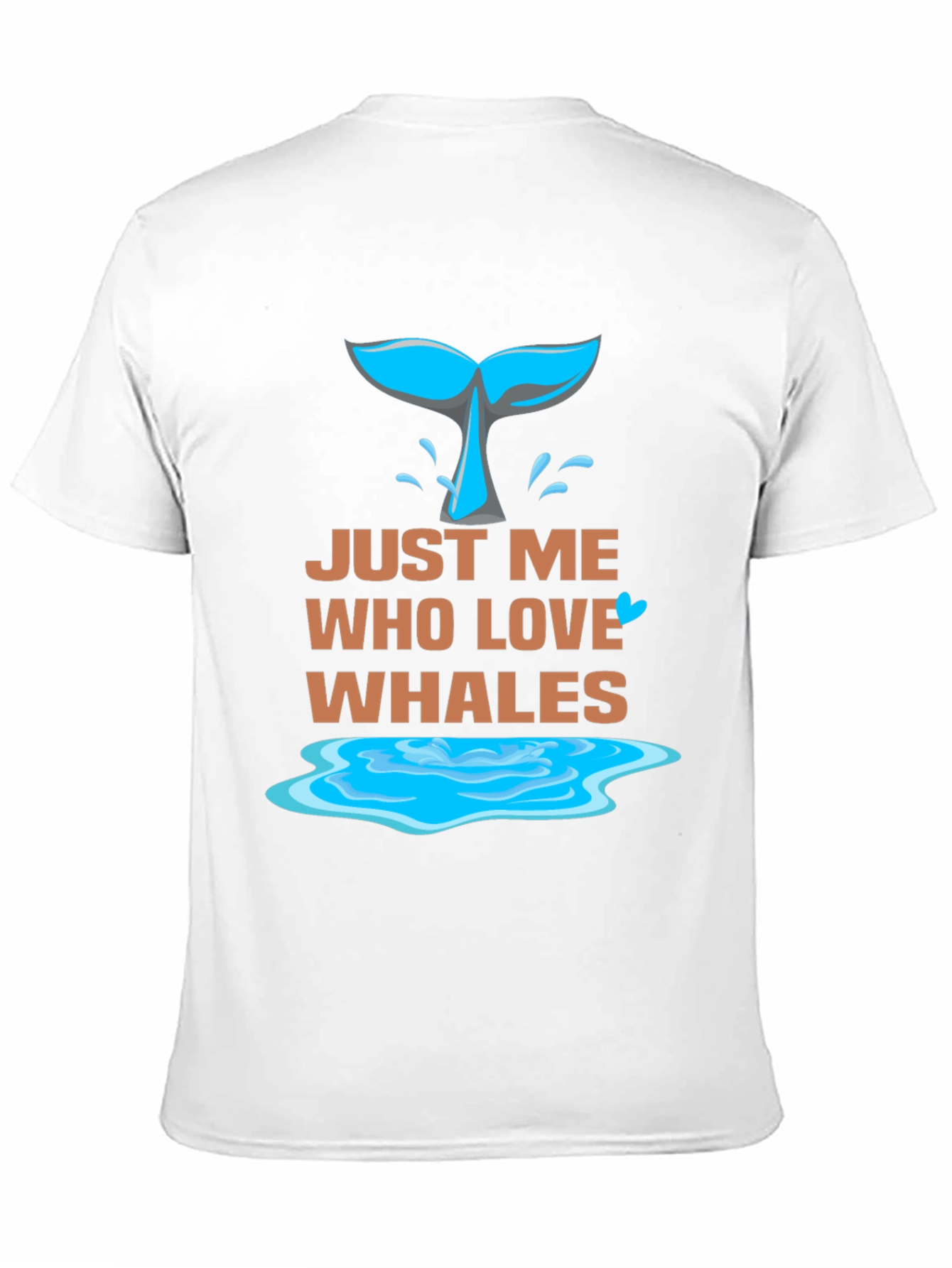 Just Me Who Love Whales Graphic Tee