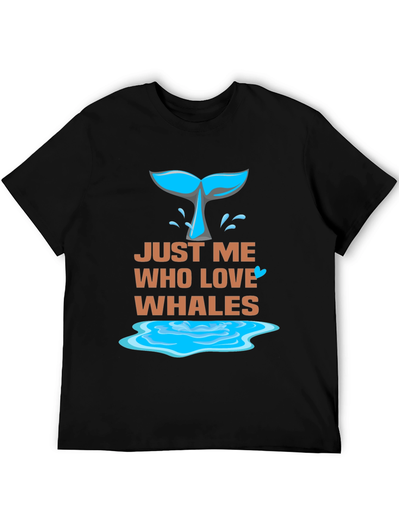 Just Me Who Love Whales Graphic Tee