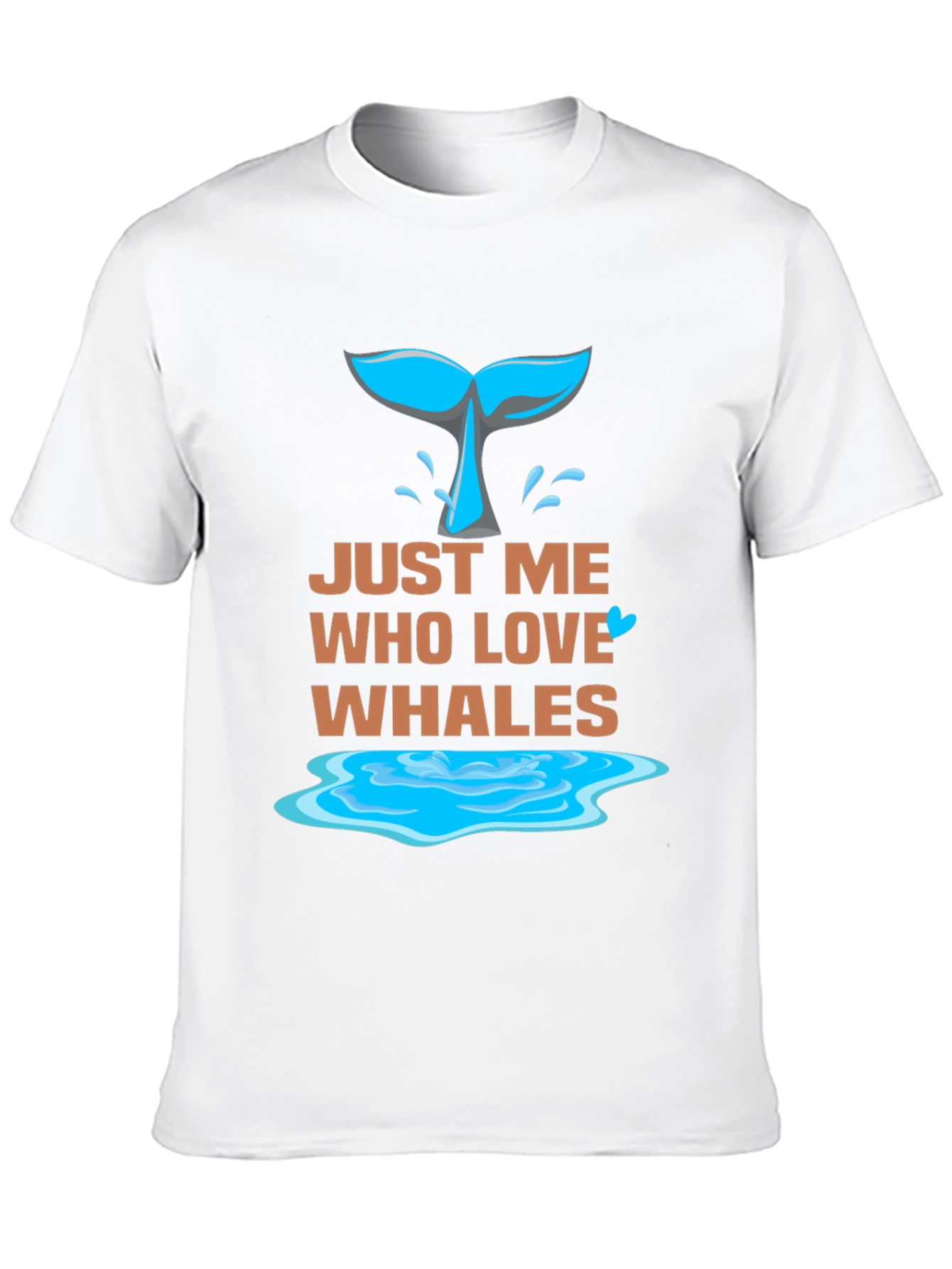 Just Me Who Love Whales Graphic Tee