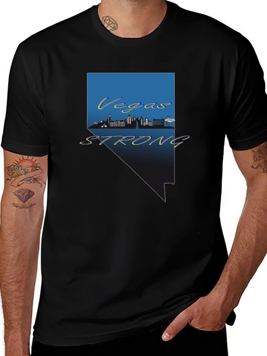 Vegas Strong Graphic Tee - Nevada Pride Shirt