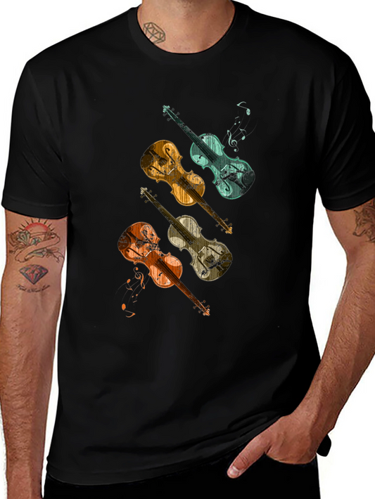 Vintage Violin T-Shirt - Music Lover Tee