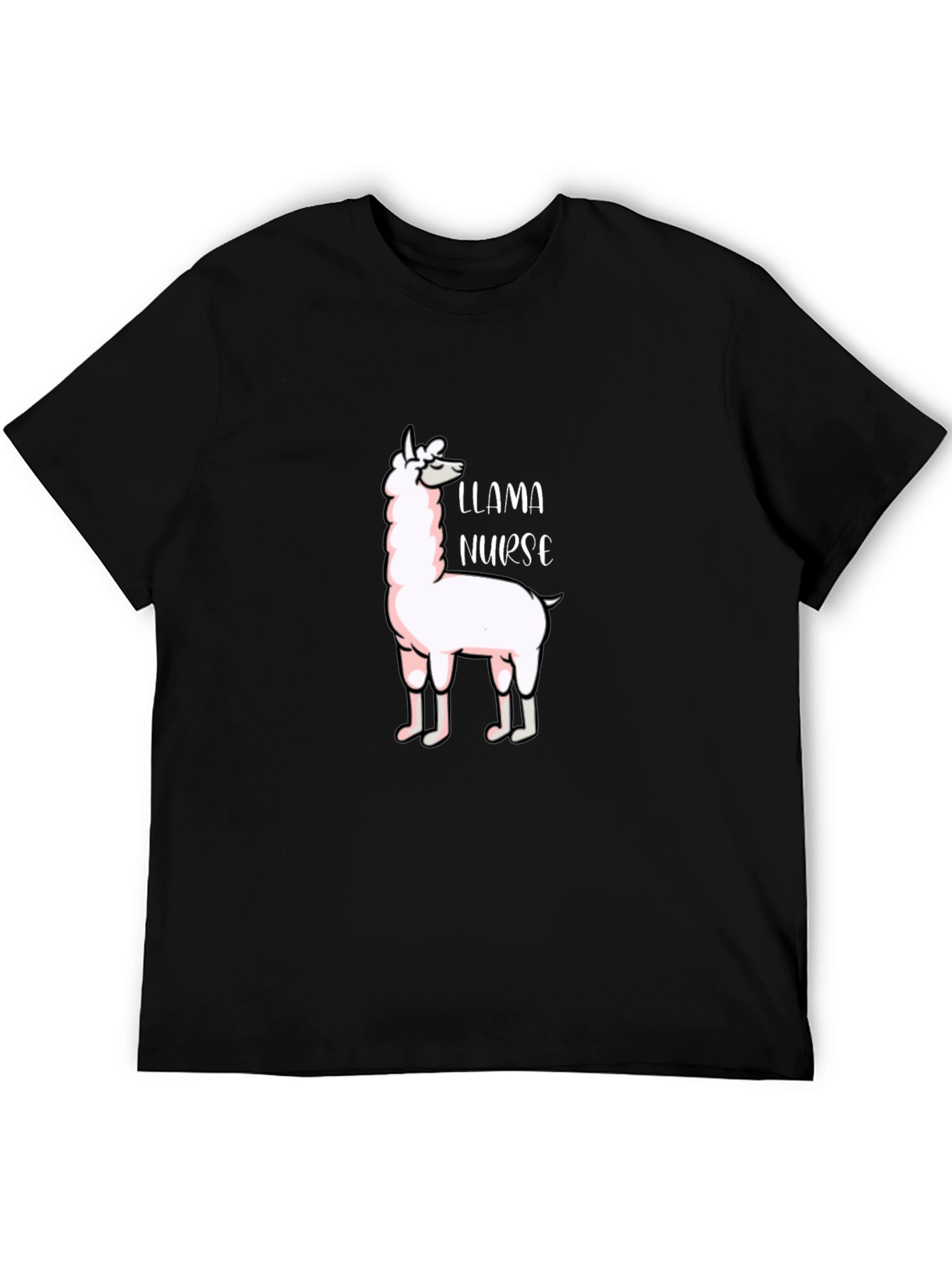 Llama Nurse Graphic T-Shirt - Funny Animal Tee