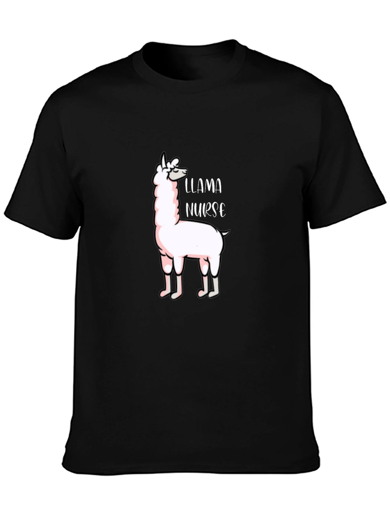 Llama Nurse Graphic T-Shirt - Funny Animal Tee