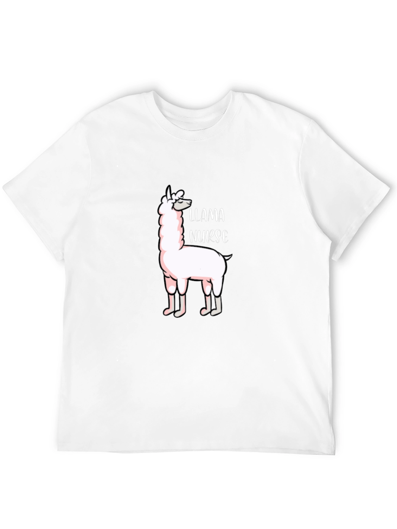 Llama Nurse Graphic T-Shirt - Funny Animal Tee