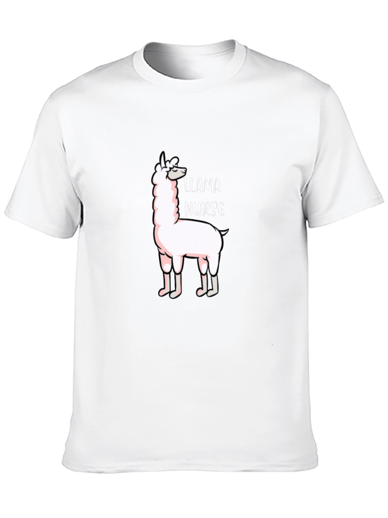 Llama Nurse Graphic T-Shirt - Funny Animal Tee
