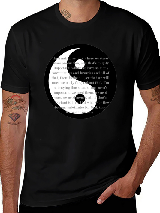 Yin Yang Spiritual Quote Graphic Tee