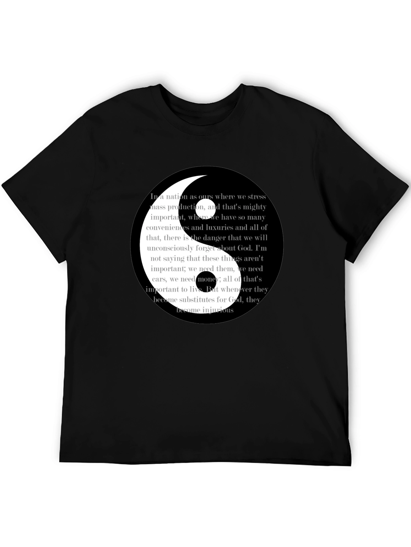 Yin Yang Spiritual Quote Graphic Tee