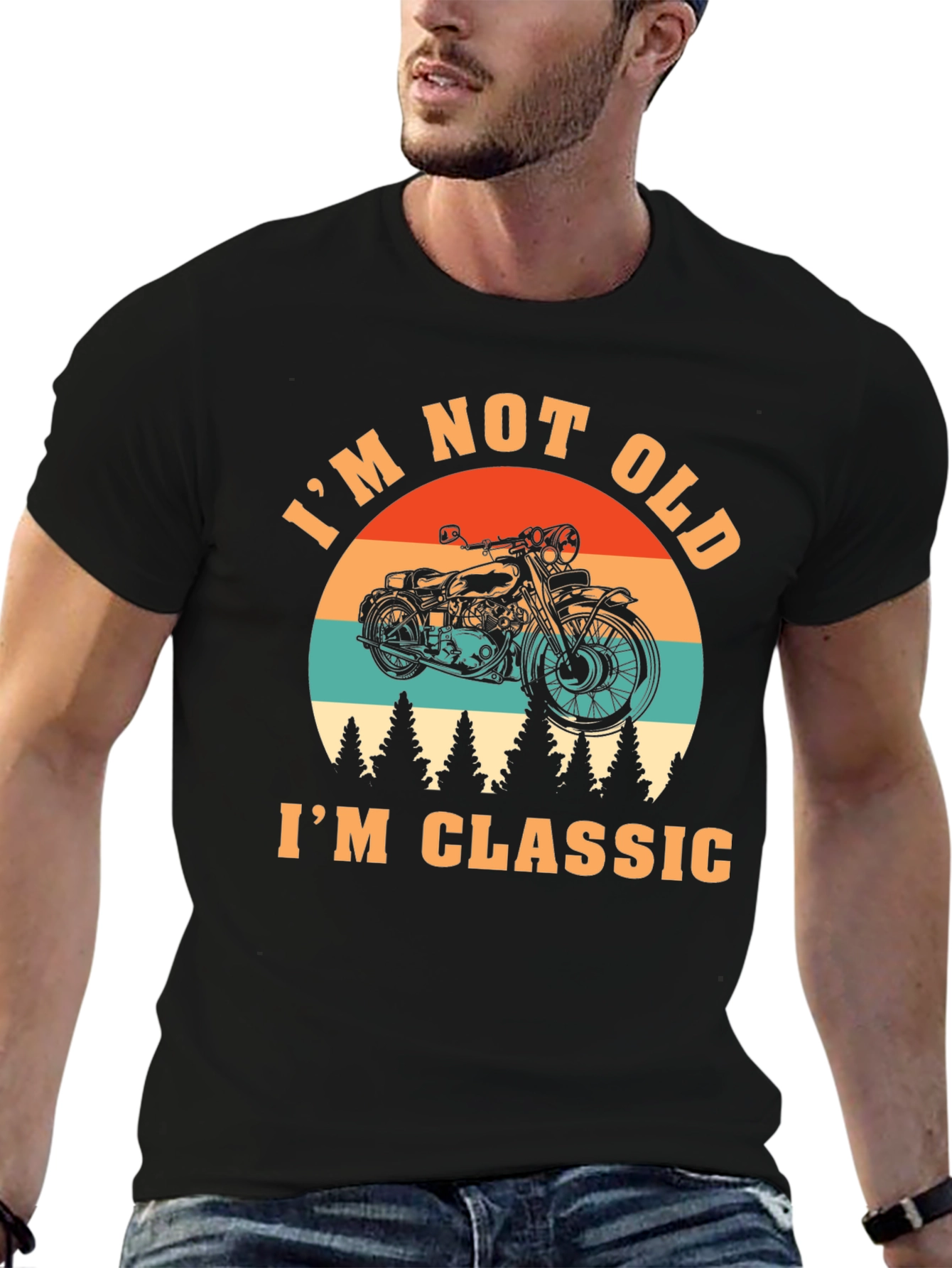 Im Not Old Im Classic Motorcycle Graphic Tee