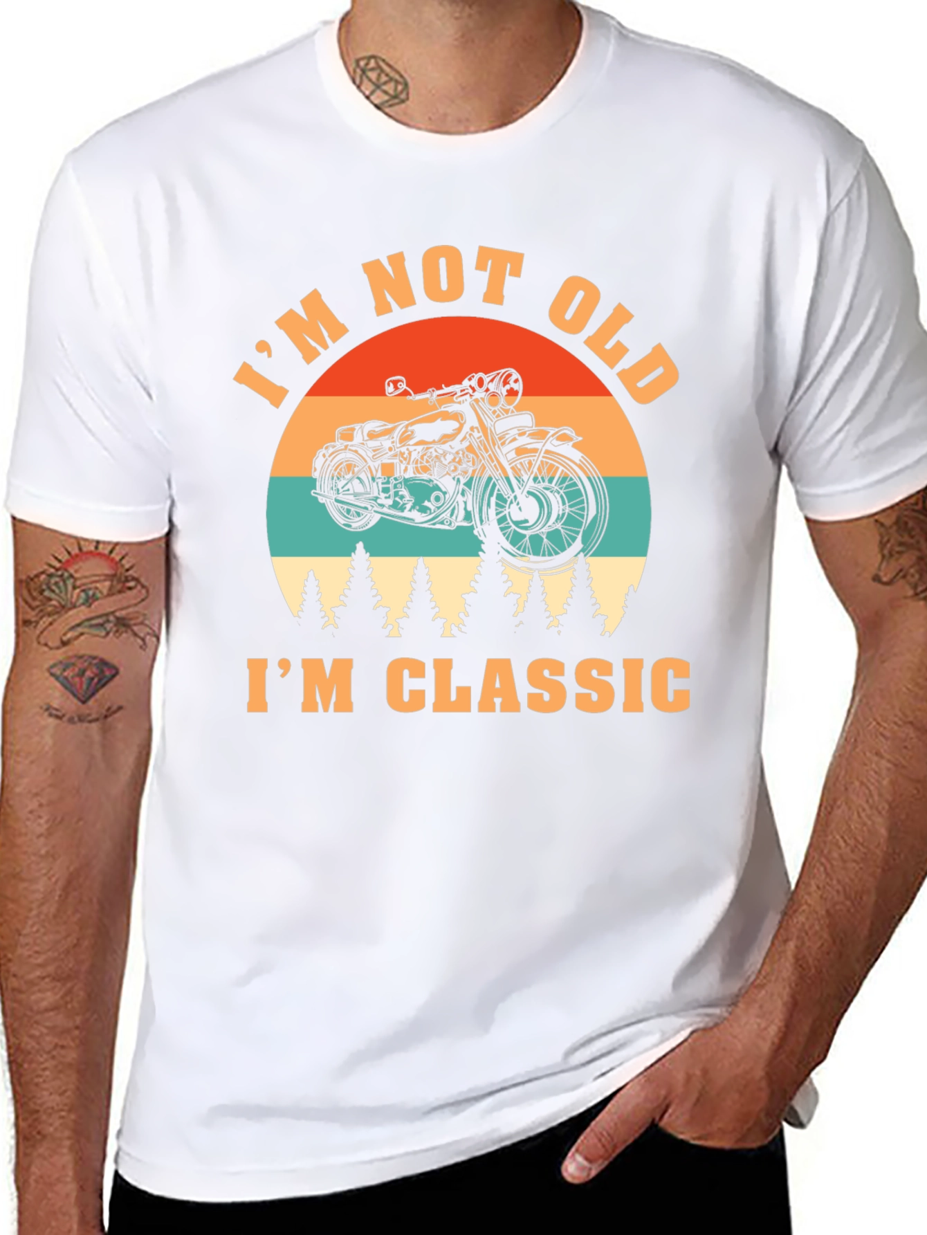 Im Not Old Im Classic Motorcycle Graphic Tee