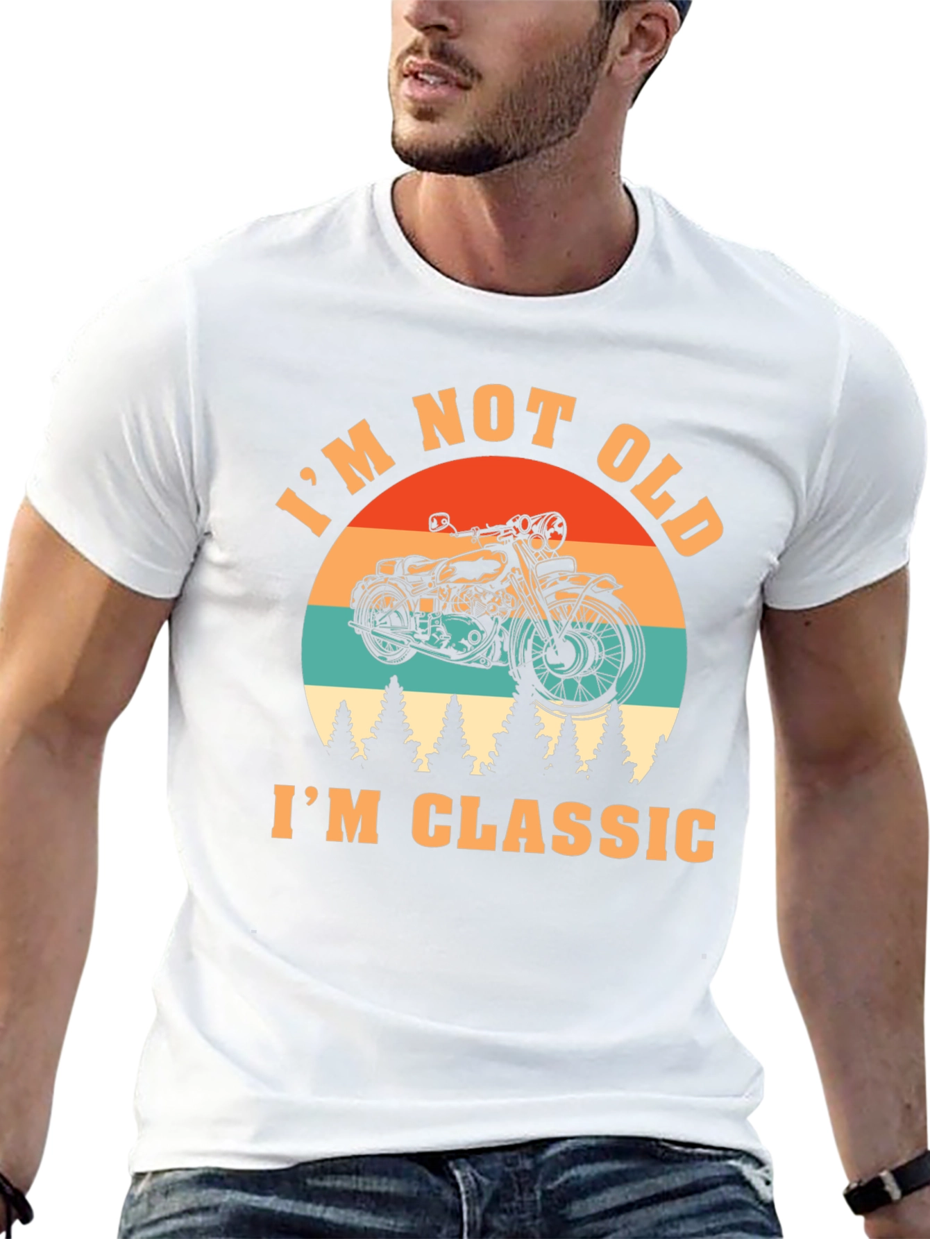 Im Not Old Im Classic Motorcycle Graphic Tee