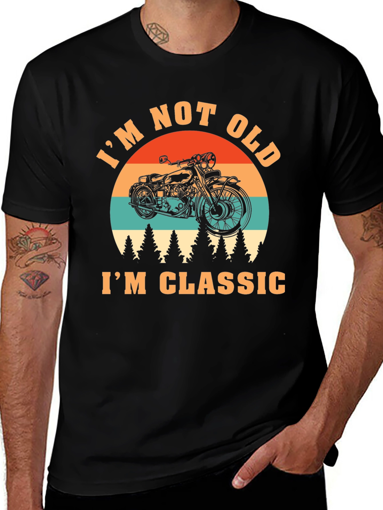 Im Not Old Im Classic Motorcycle Graphic Tee