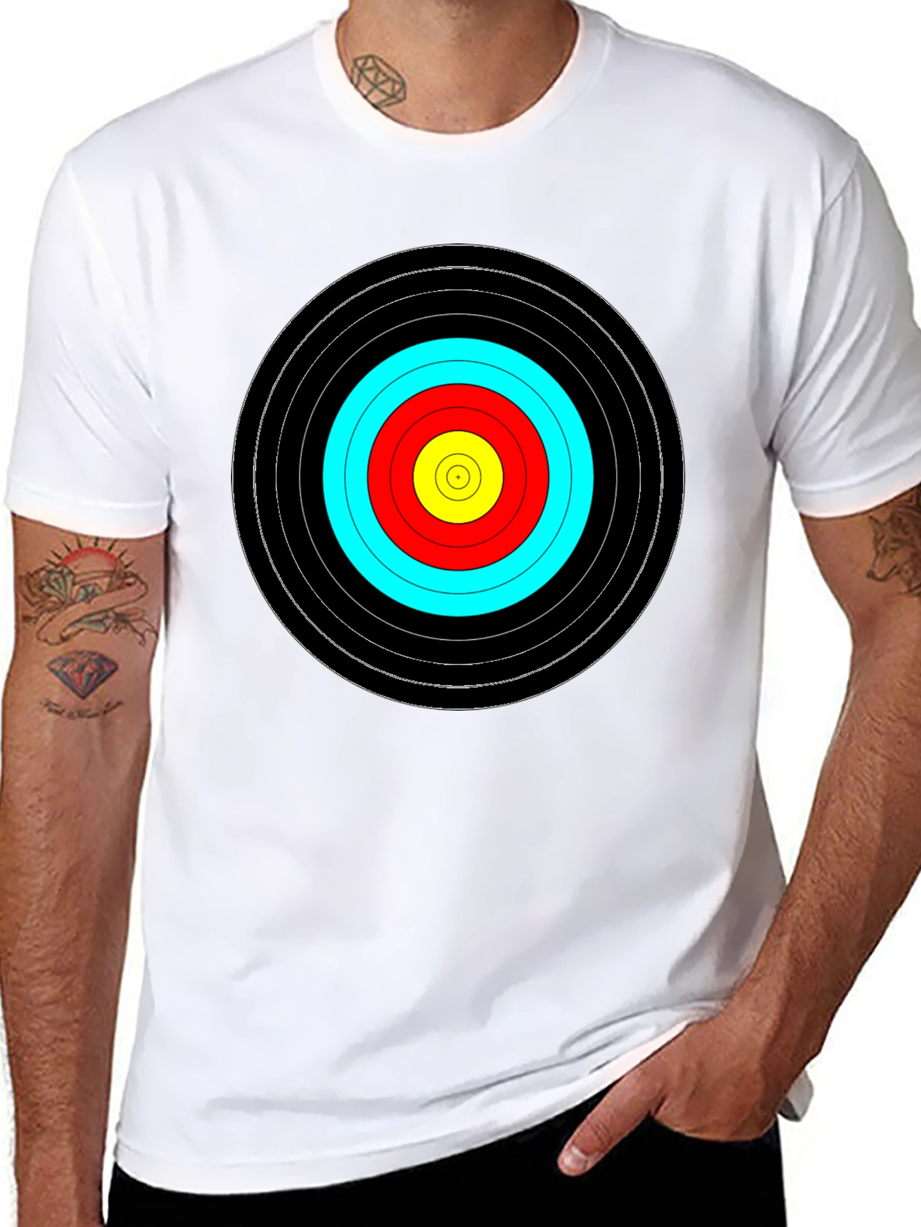 Bullseye Target T-Shirt - Archery Design