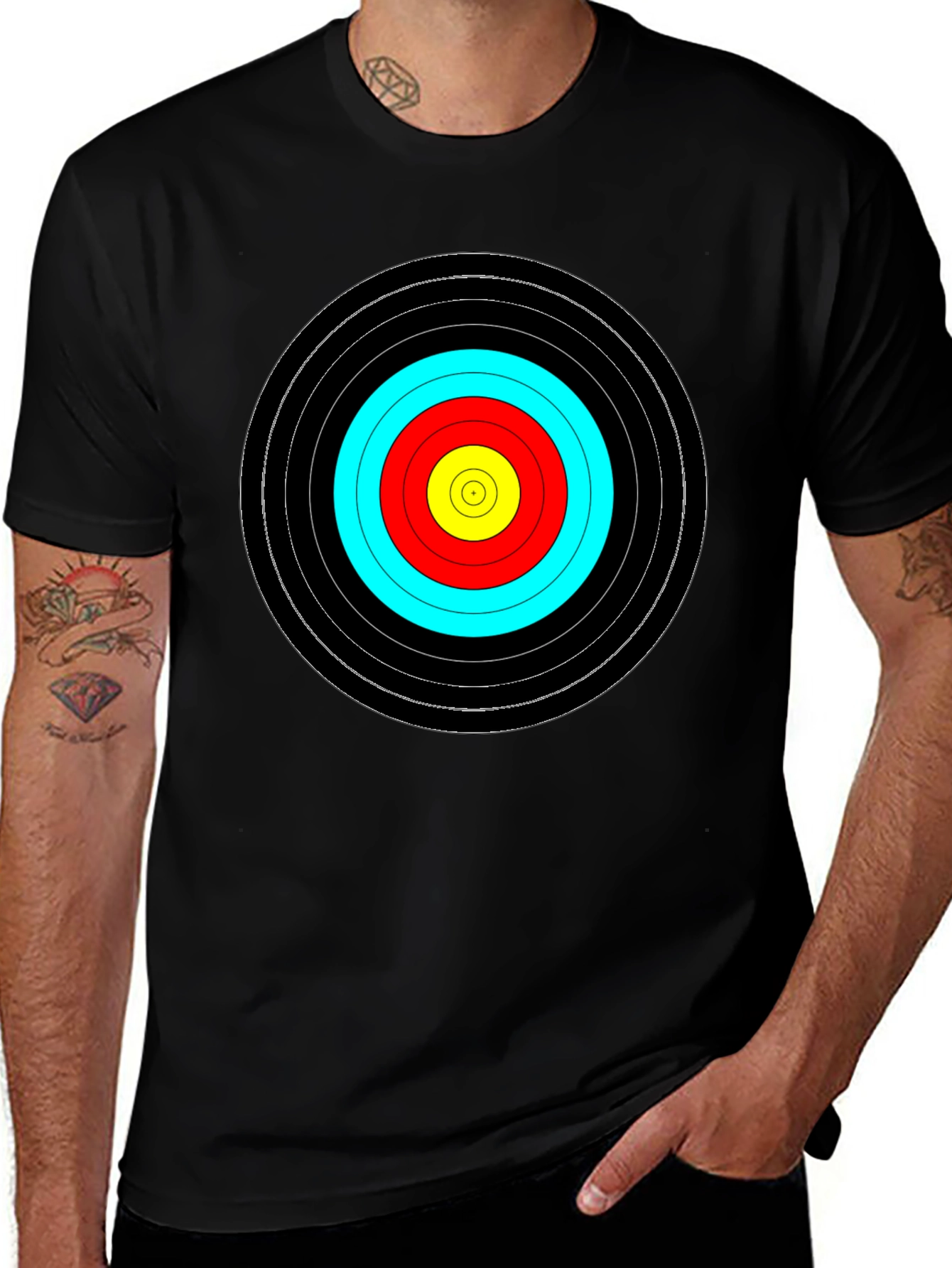 Bullseye Target T-Shirt - Archery Design