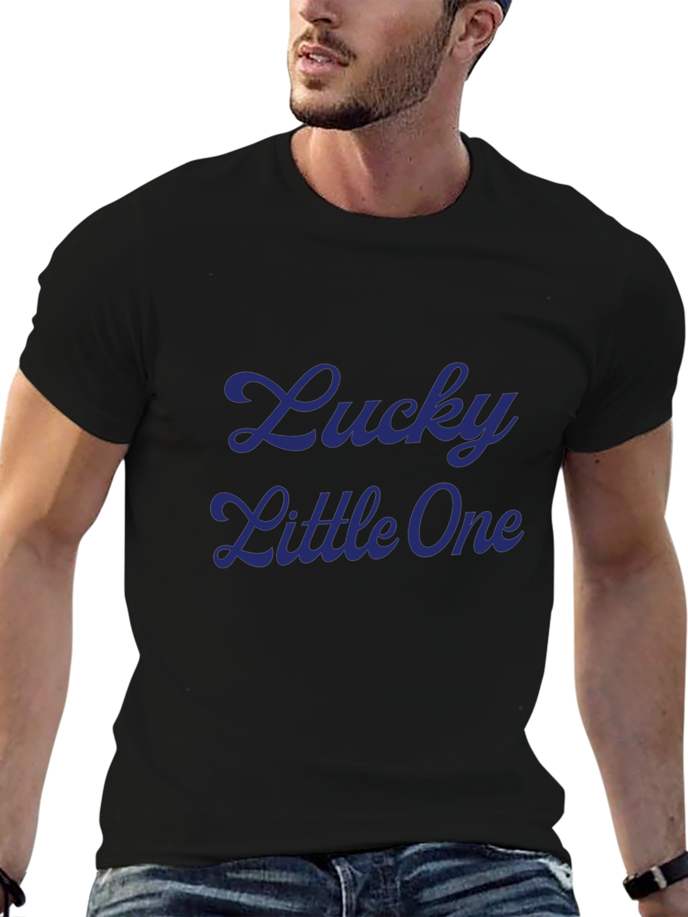 Lucky Little One Black Tee