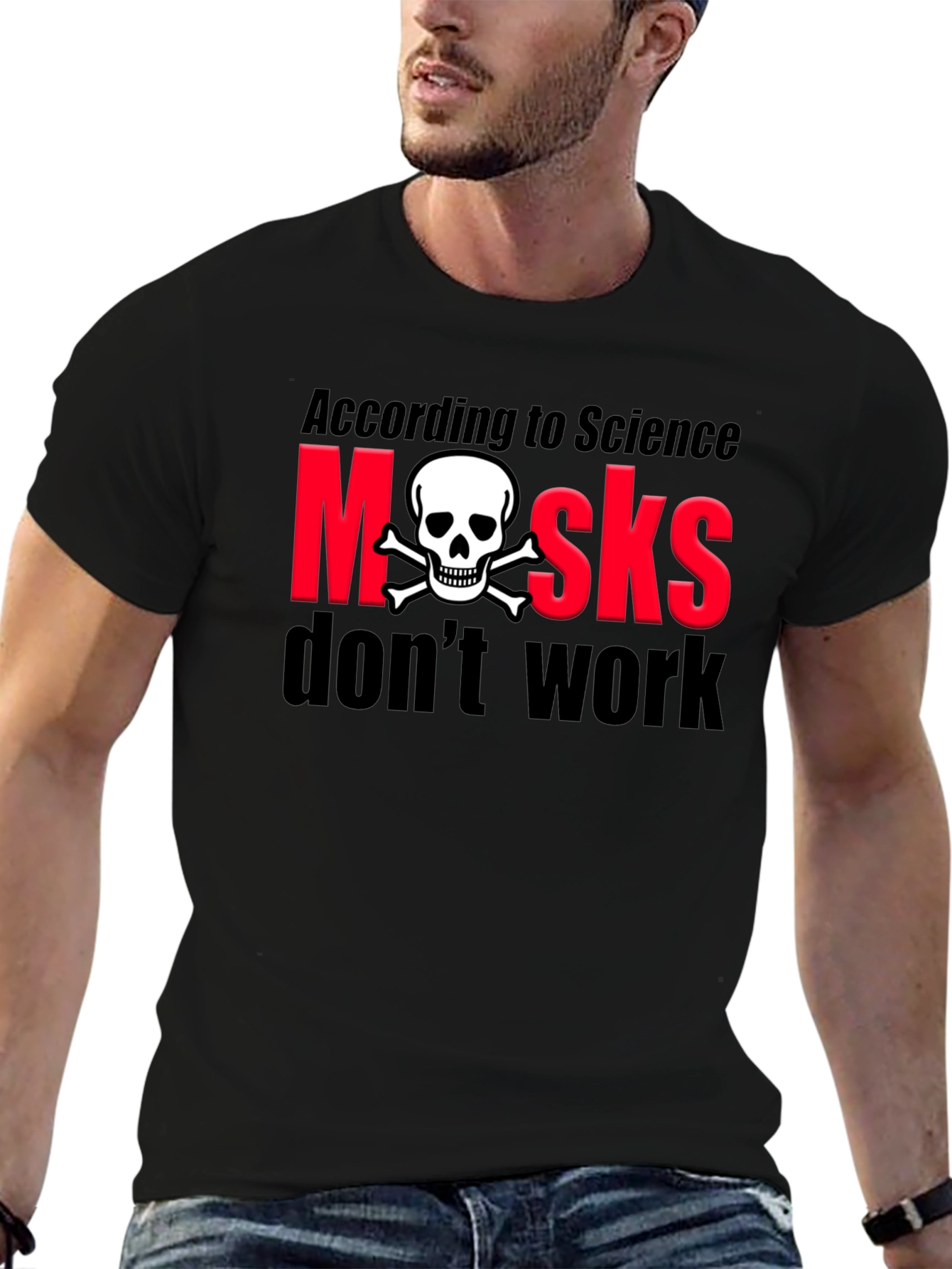Anti-Mask Skull T-Shirt