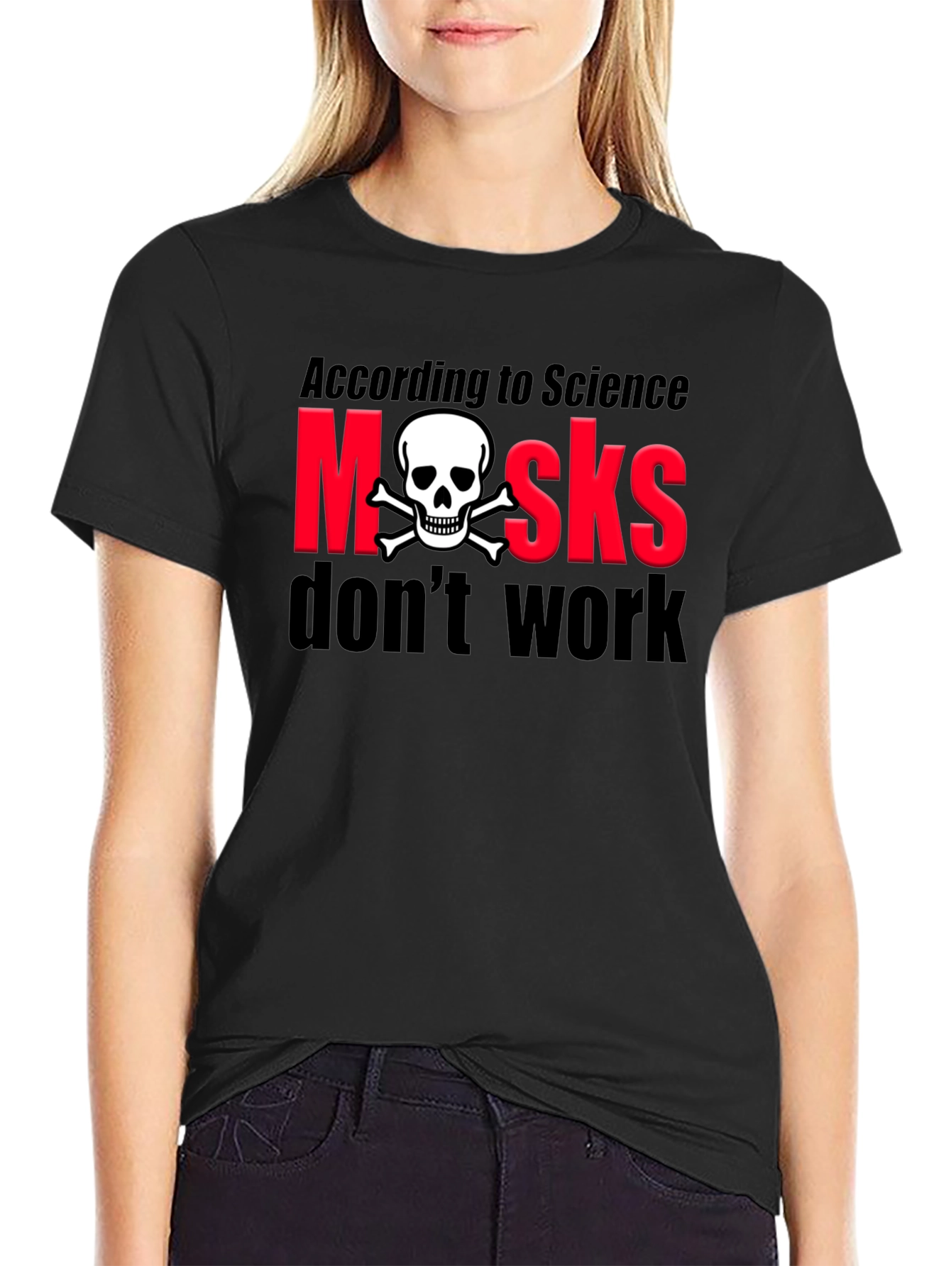 Anti-Mask Skull T-Shirt