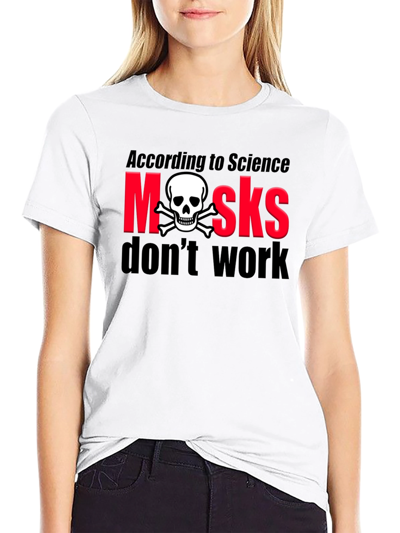 Anti-Mask Skull T-Shirt