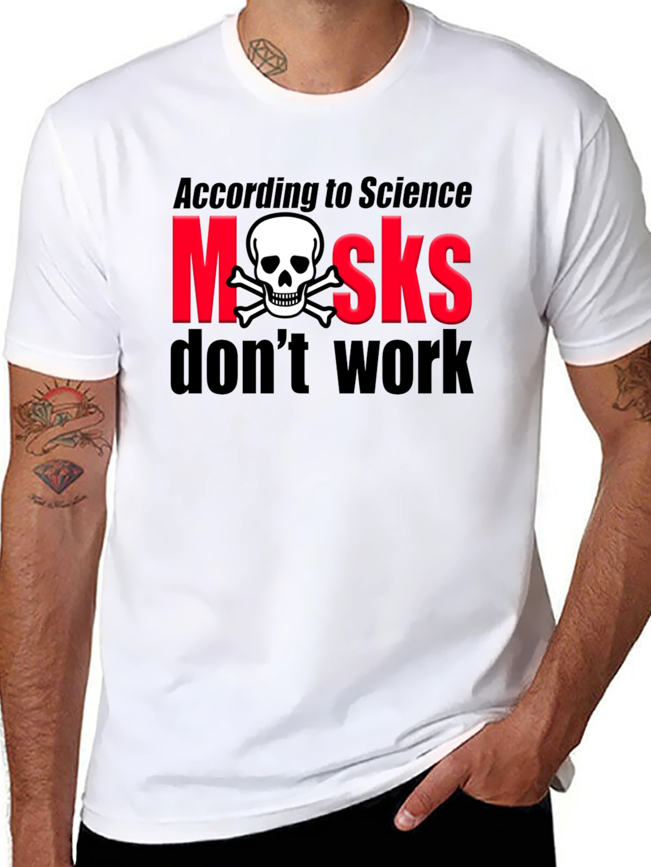 Anti-Mask Skull T-Shirt