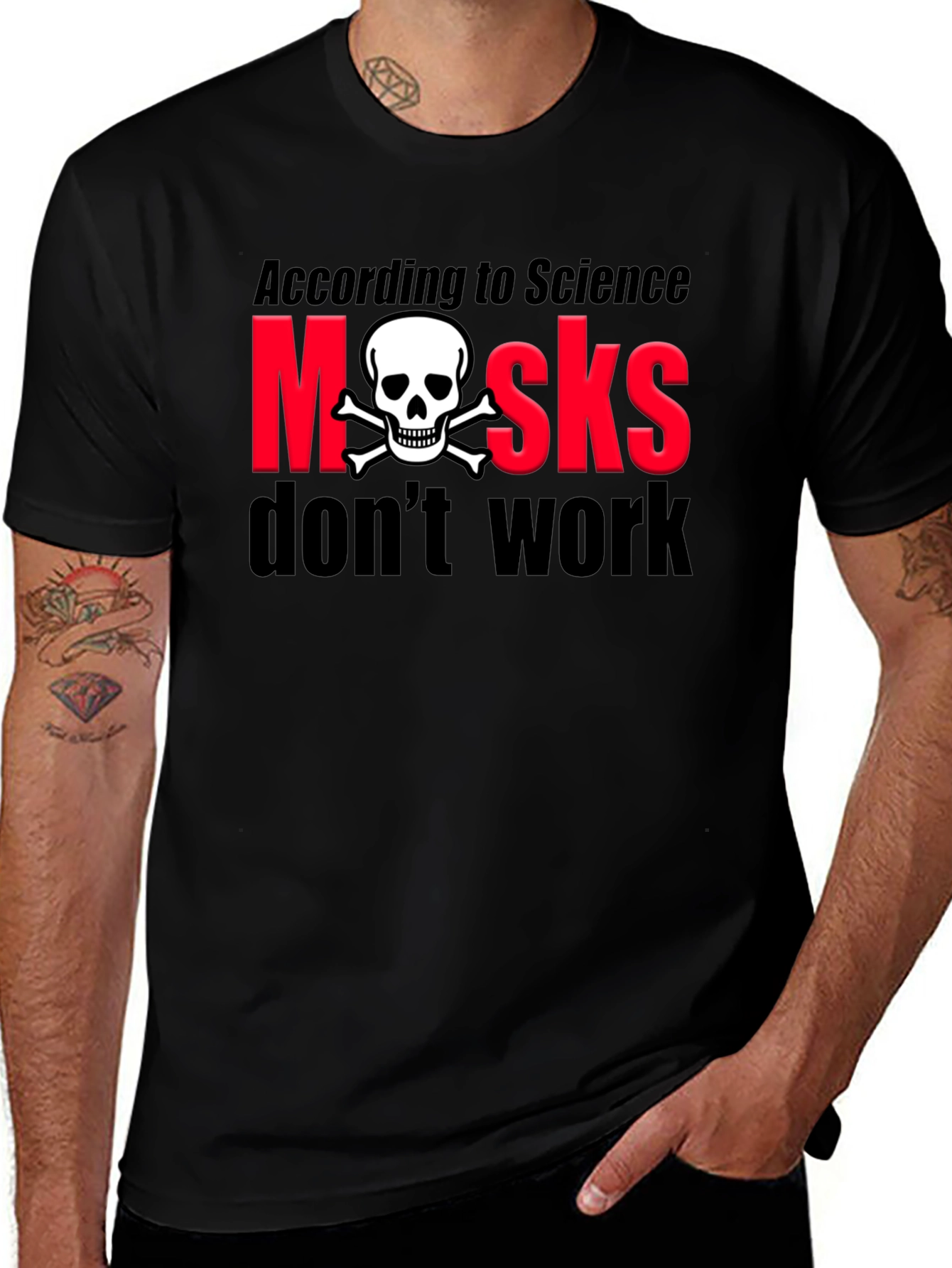 Anti-Mask Skull T-Shirt
