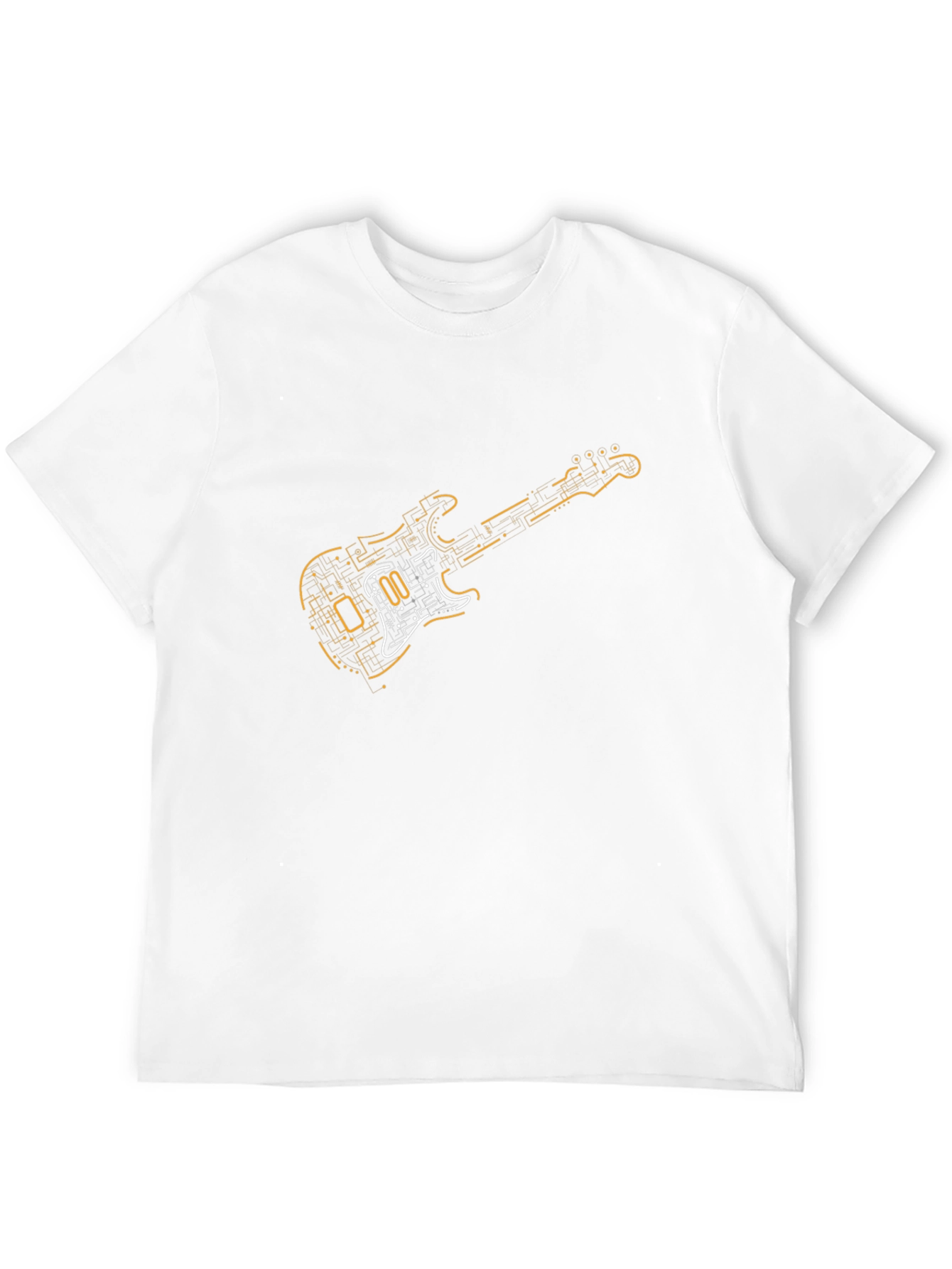 Circuit Guitar Black T-Shirt - Music Lover Gift