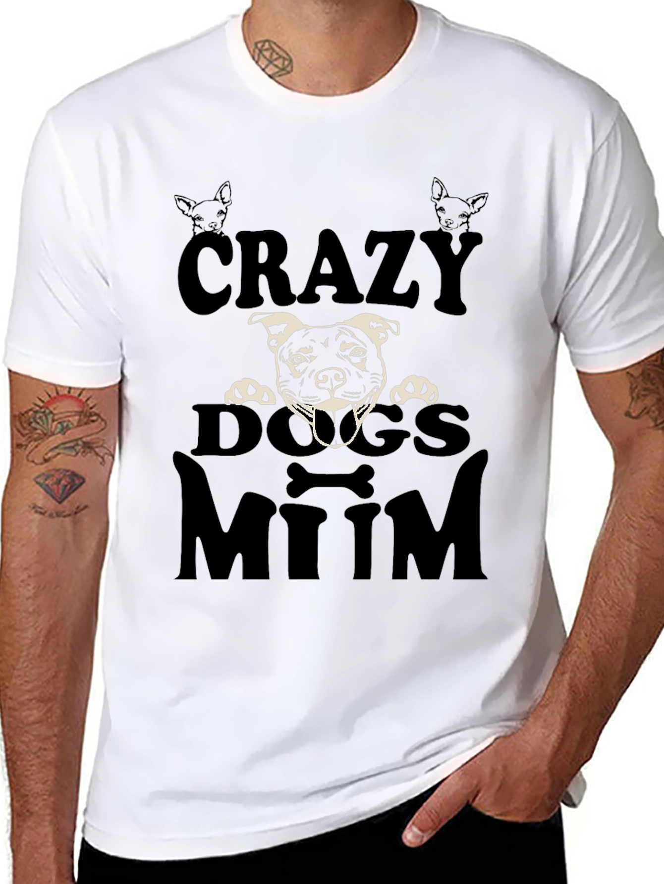 Crazy Dogs Mum T-Shirt