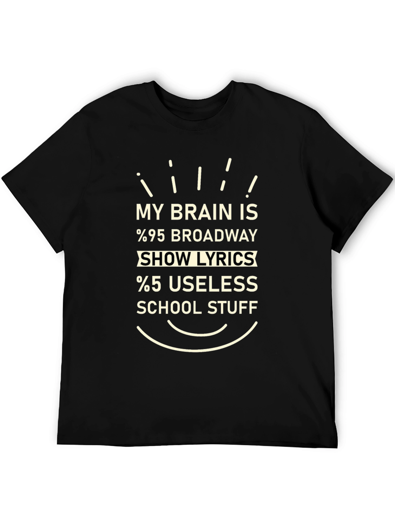 Broadway Show Lyrics Graphic T-Shirt