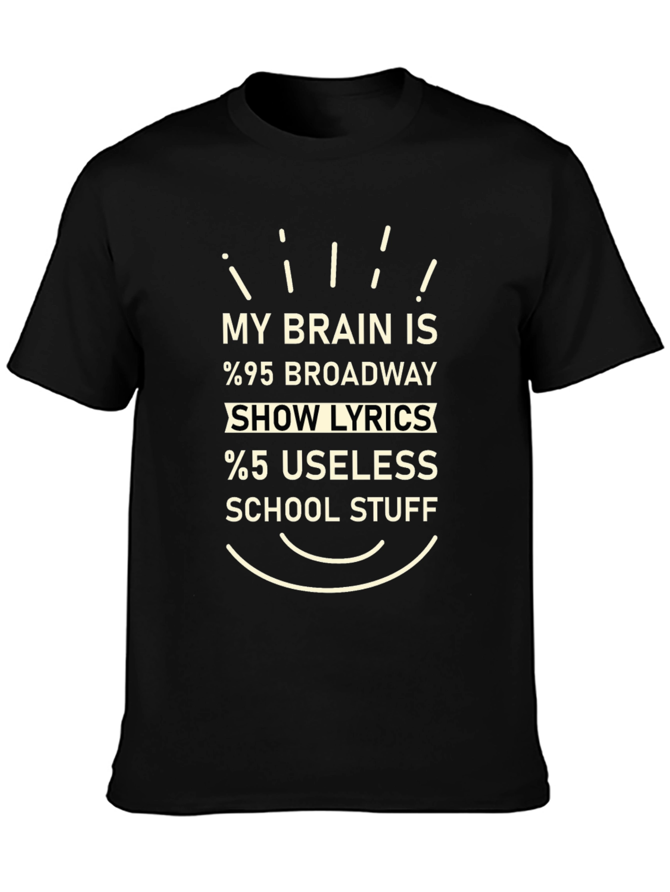 Broadway Show Lyrics Graphic T-Shirt