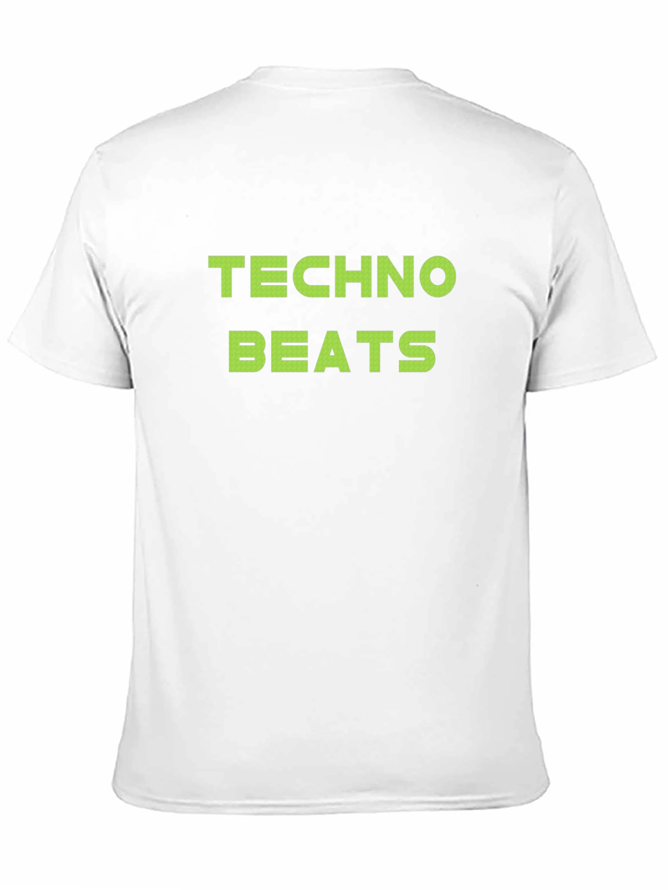Techno Beats Graphic Tee - Black Cotton T-Shirt
