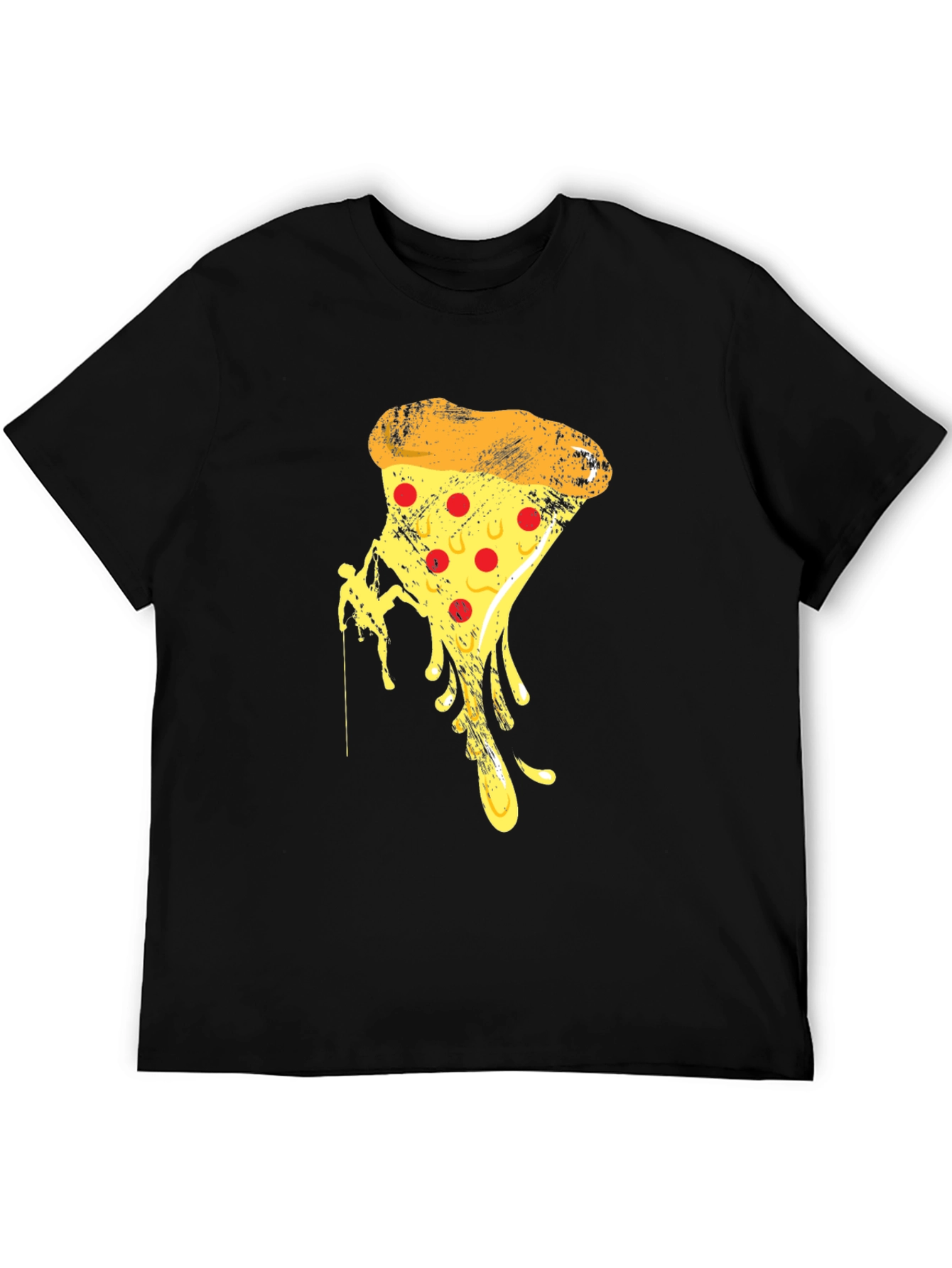 Pizza Climbing Graphic Tee - Funny Novelty T-Shirt