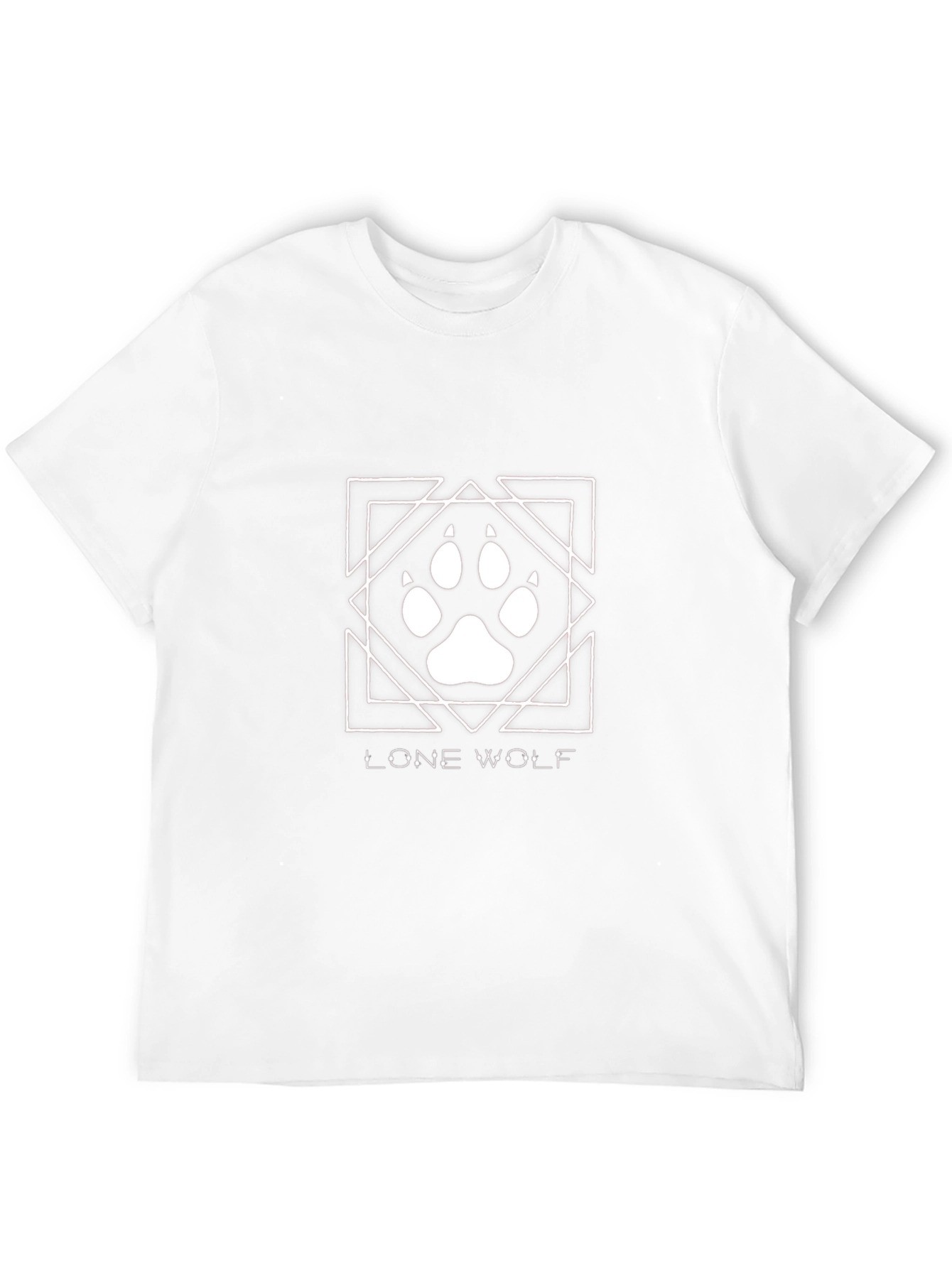 Lone Wolf Graphic Tee - Black Cotton T-Shirt
