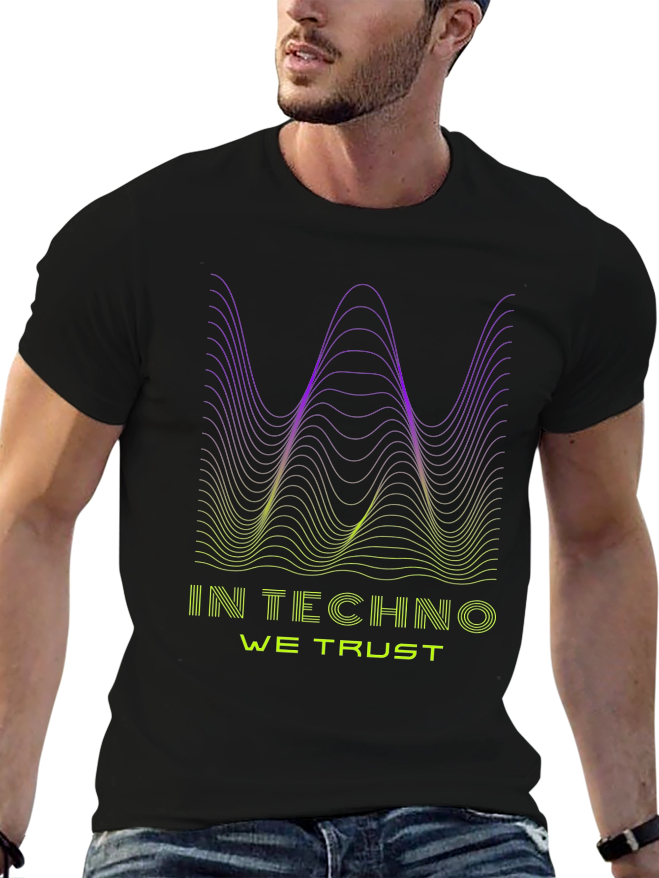 In Techno We Trust Graphic T-Shirt