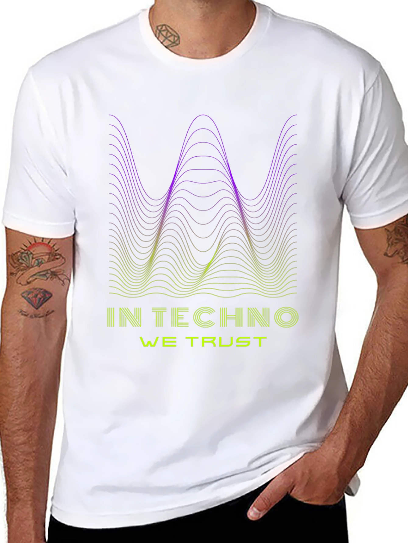 In Techno We Trust Graphic T-Shirt
