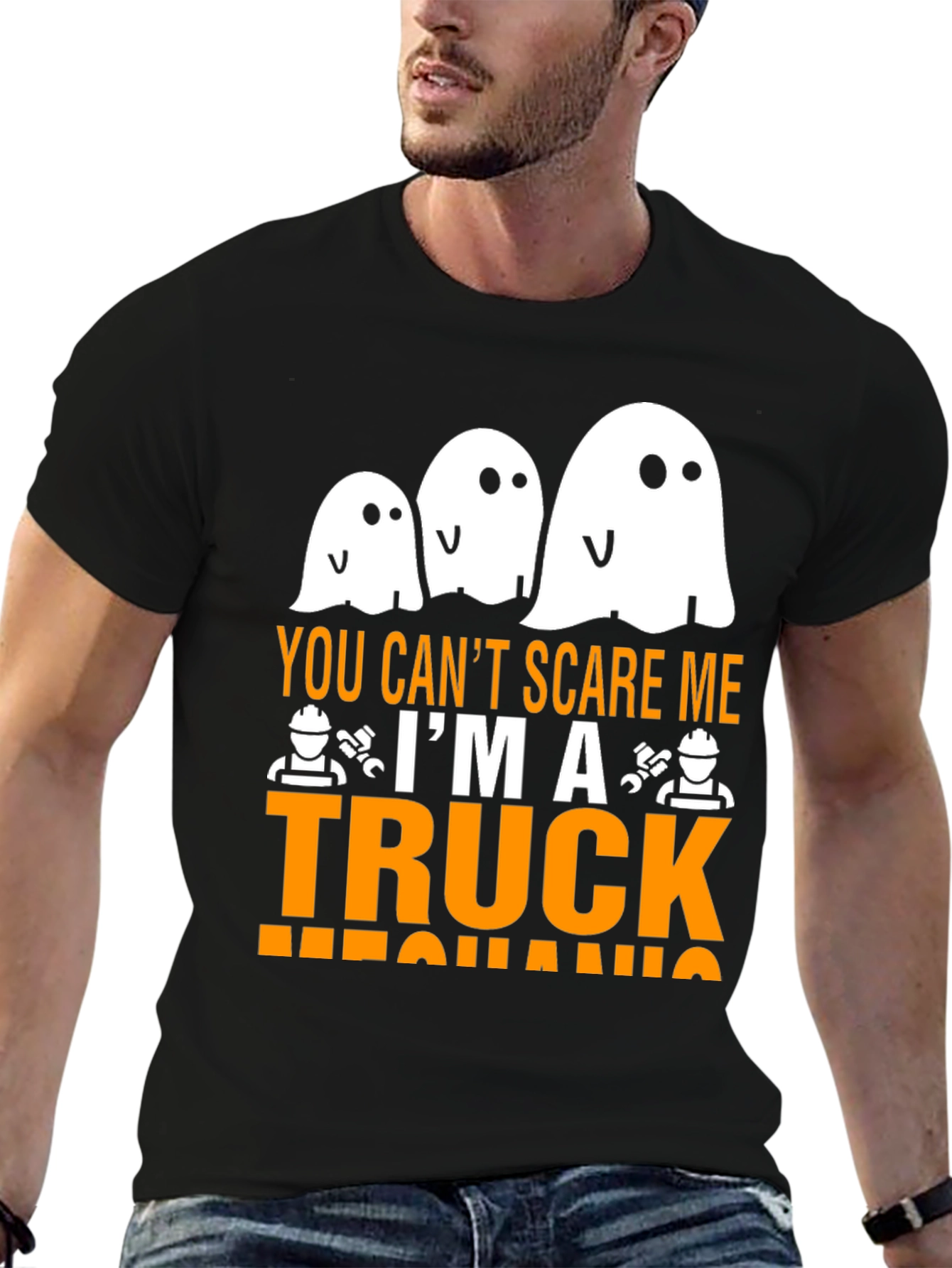 Truck Mechanic Halloween T-Shirt