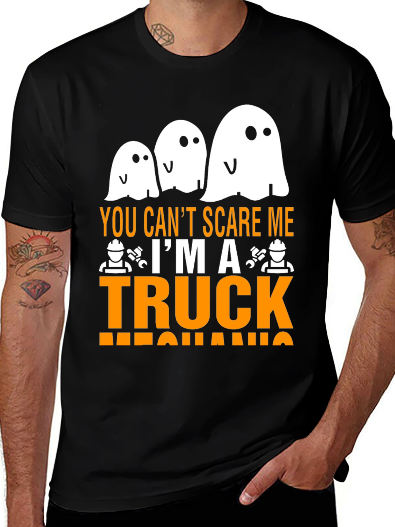 Truck Mechanic Halloween T-Shirt