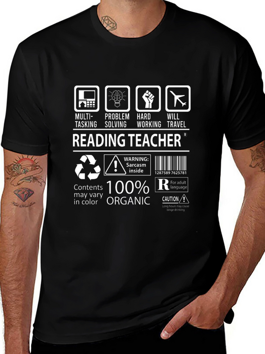 Reading Teacher: Multi-Tasking Organic T-Shirt