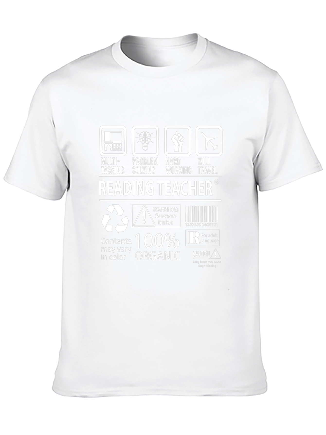 Reading Teacher: Multi-Tasking Organic T-Shirt