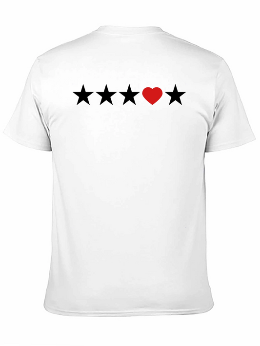 Heart Star Rating T-Shirt - Soft Cotton Tee