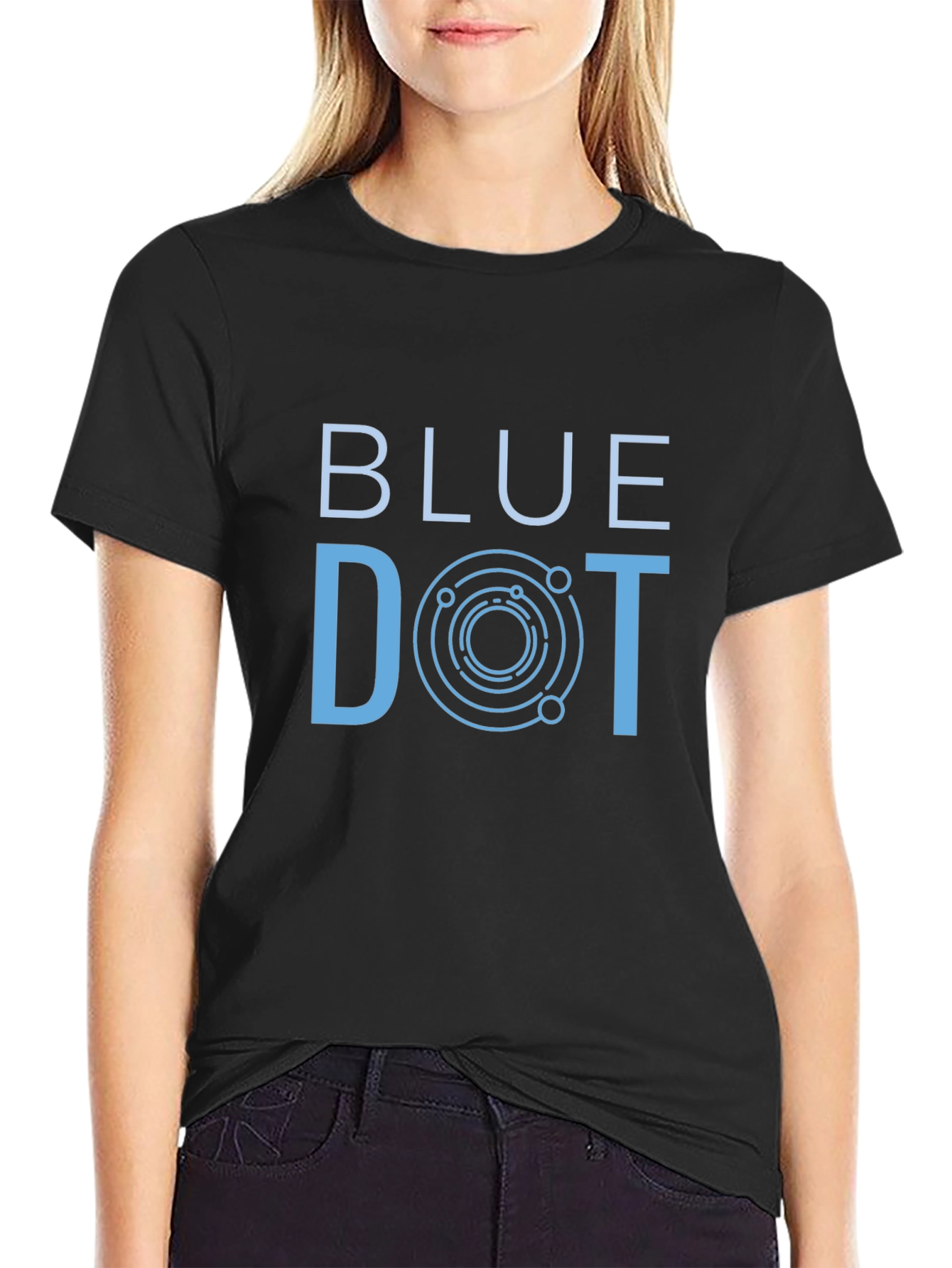 Blue Dot Graphic Tee - Stylish Comfort Fit