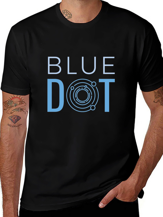 Blue Dot Graphic Tee - Stylish Comfort Fit