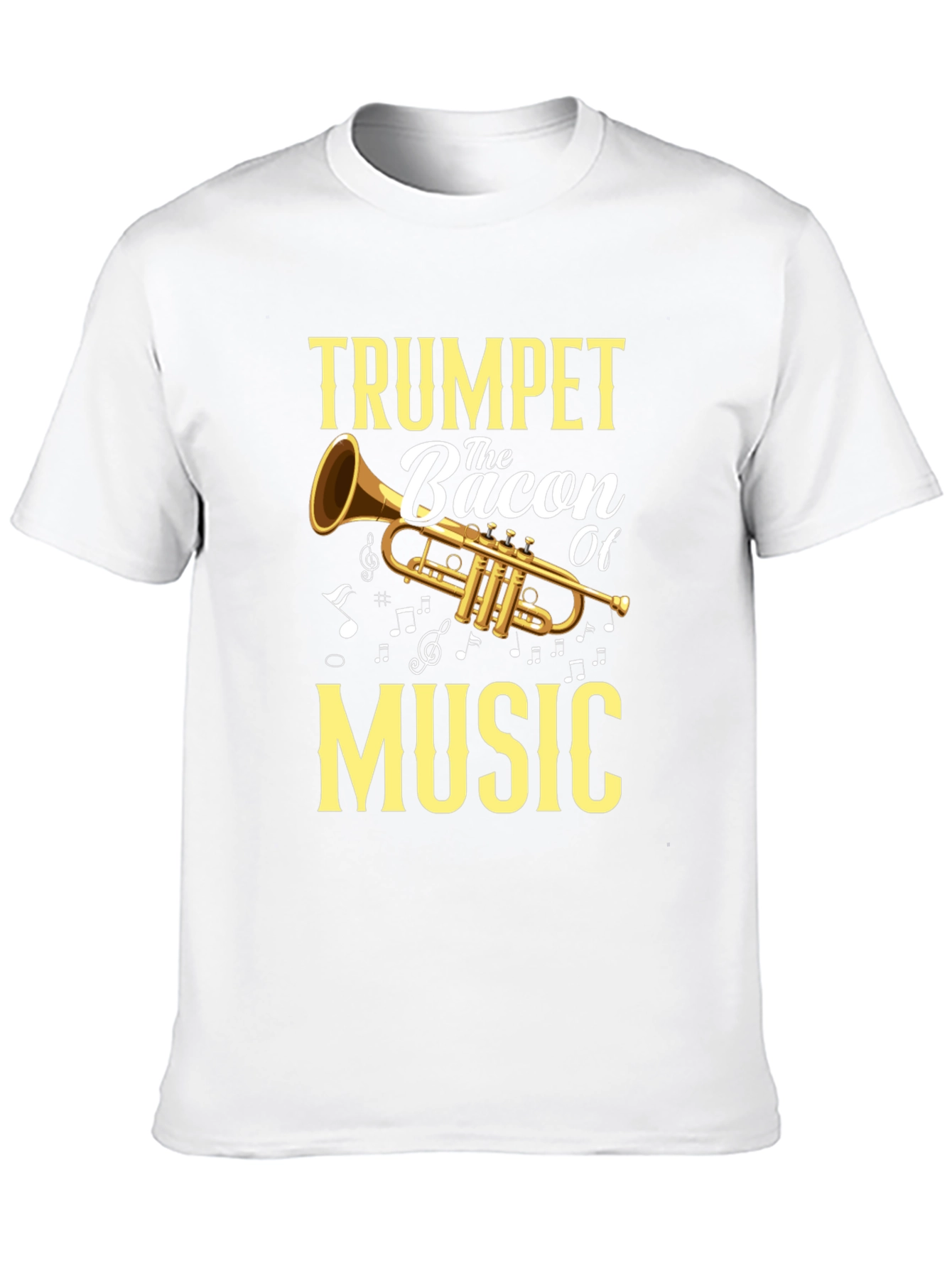 Trumpet Bacon of Music Graphic T-Shirt